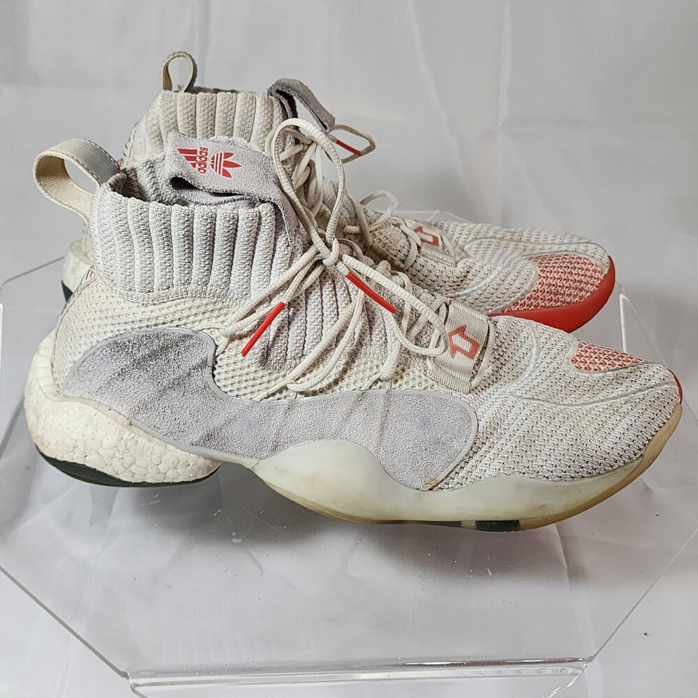Adidas Crazy BYW X Cloud White/Red Men 12 Basketball Sneakers B42246 2018
